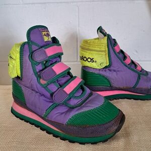 Vintage 80s KangaROOS Colorful Winter High Top Sneakers Sz8/9